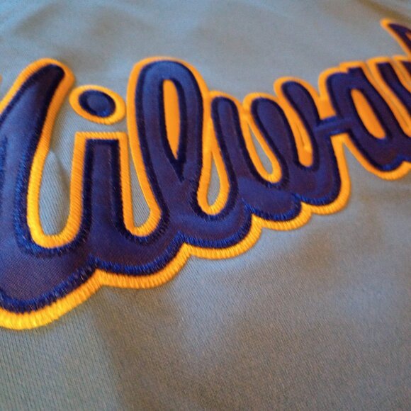 Brand New Milwaukee Brewers Jersey Robin Yount #19 Blue Men's X-Large XL - Picture 3 of 10